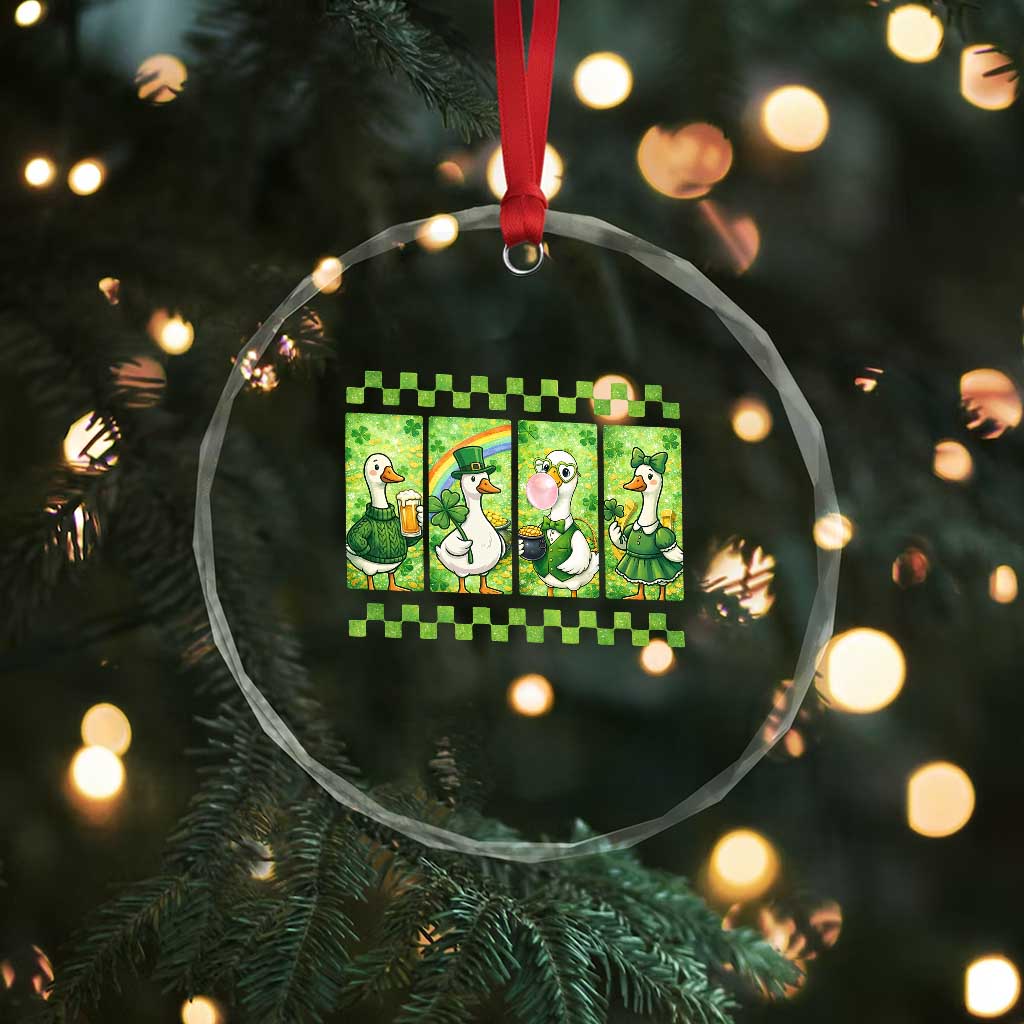 Funny Silly Irish Goose Crystal Glass Ornament St Patricks Day Goose Lover Gift TS12 Print Your Wear