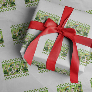 Funny Silly Irish Goose Wrapping Paper Roll St Patricks Day Goose Lover Gift TS12 White Print Your Wear