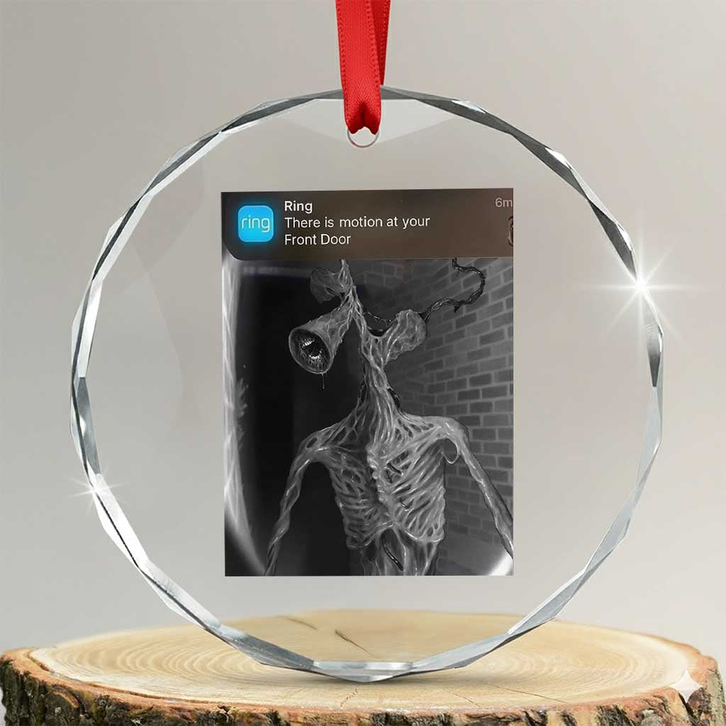 Funny Siren Head Crystal Glass Ornament Ring with Motion Meme TS10 Transparent Glass 3'' Circle Print Your Wear