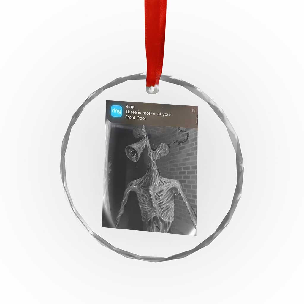 Funny Siren Head Crystal Glass Ornament Ring with Motion Meme TS10 Transparent Glass 3'' Circle Print Your Wear