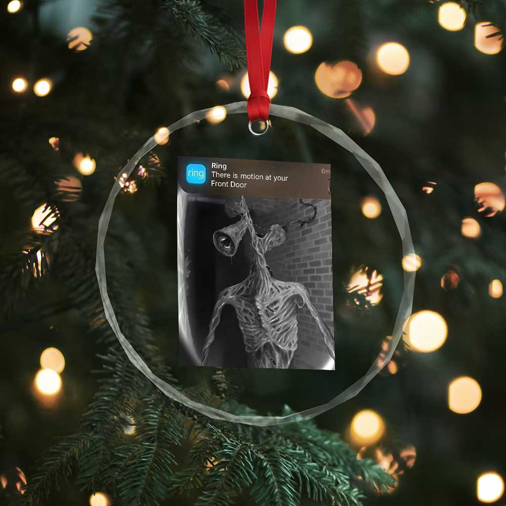 Funny Siren Head Crystal Glass Ornament Ring with Motion Meme TS10 Print Your Wear