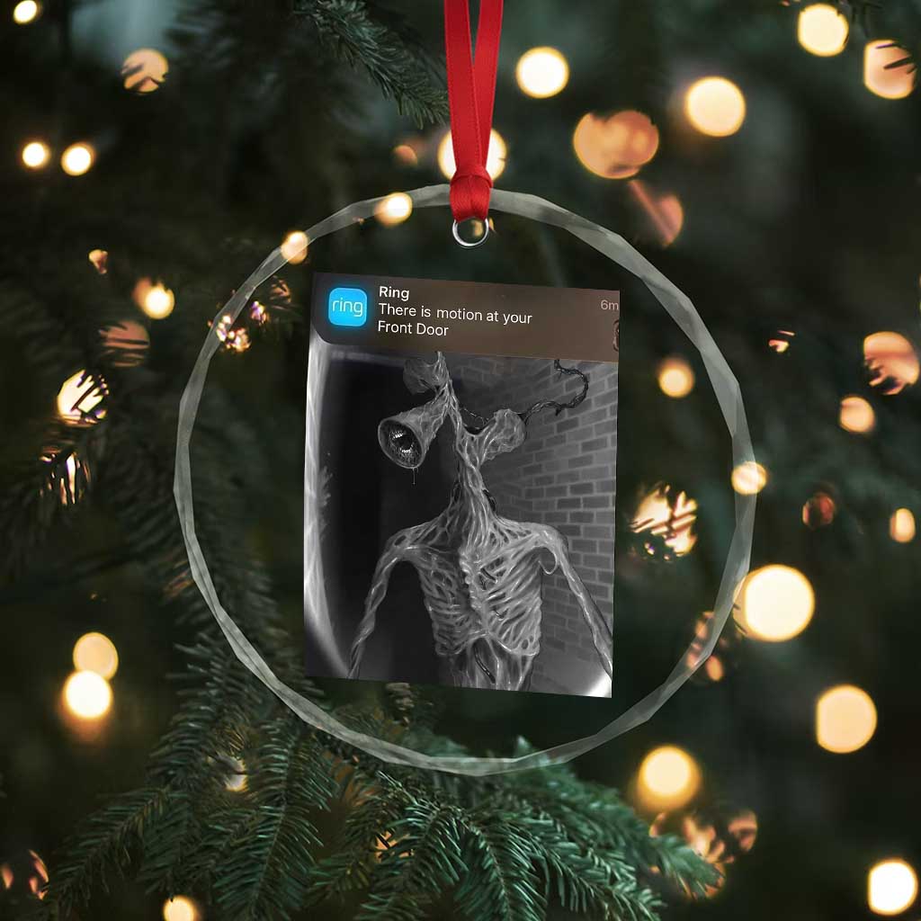 Funny Siren Head Crystal Glass Ornament Ring with Motion Meme TS10 Print Your Wear