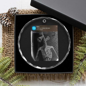 Funny Siren Head Crystal Glass Ornament Ring with Motion Meme TS10 Print Your Wear