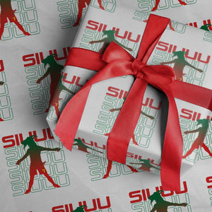 Funny Siuuuu Wrapping Paper Roll Iconic Goal Shout Soccer Lover Gift TS12 White Print Your Wear