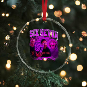 Funny Six Seven 6 7 Meme Crystal Glass Ornament The Mason 67 Kid Bootleg Gen Alpha Slang TS10 Print Your Wear