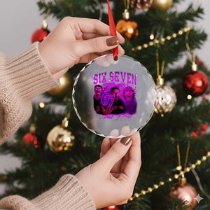 Funny Six Seven 6 7 Meme Crystal Glass Ornament The Mason 67 Kid Bootleg Gen Alpha Slang TS10 Print Your Wear