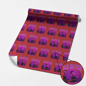 Funny Six Seven 6 7 Meme Wrapping Paper Roll The Mason 67 Kid Bootleg Gen Alpha Slang TS10 Red Print Your Wear