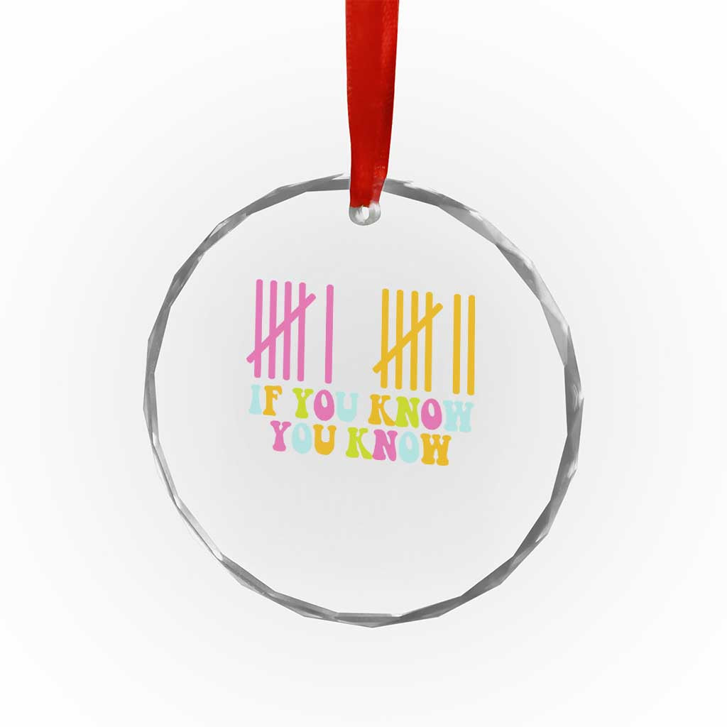 Funny Six Seven 6 7 Teen Slang Crystal Glass Ornament If You Know You Know Viral Meme TS10 Print Your Wear