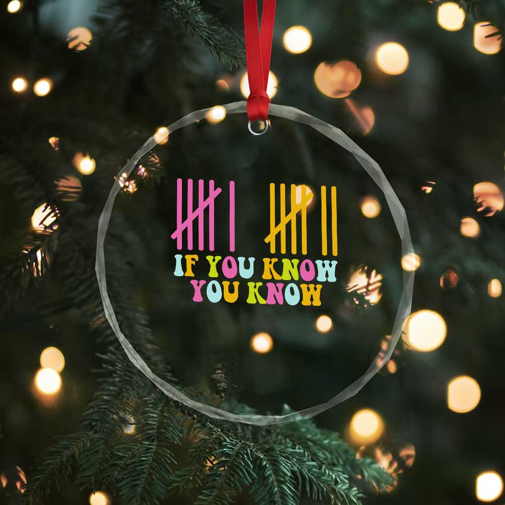Funny Six Seven 6 7 Teen Slang Crystal Glass Ornament If You Know You Know Viral Meme TS10 Print Your Wear