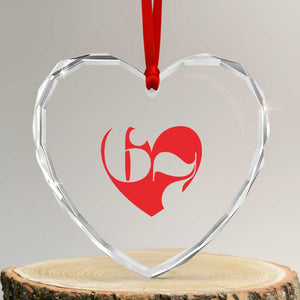 Funny Six Seven 67 Meme Valentines Day Red Heart Heart Crystal Glass Ornament TS11 Transparent Glass 3'' Heart Print Your Wear