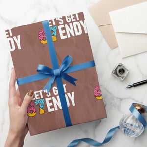 Funny Six Seven 67 Wrapping Paper Roll Lets Get Sendy 6 7 Meme Icecream TS02 Mocha Print Your Wear
