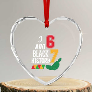 Funny Six Seven African American Heart Crystal Glass Ornament Black History Month TS14 Transparent Glass 3'' Heart Print Your Wear