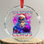 Funny Six Seven Claus Crystal Glass Ornament 67 Christmas Santa Meme Gen Alpha TS11 Transparent Glass 3'' Circle Print Your Wear