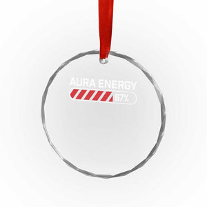 Funny Six Seven Crystal Glass Ornament Aura Energy at 67 Meme Gen Alpha Slang TS10 Print Your Wear