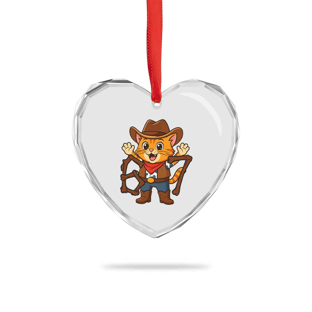 Funny Six Seven Meme Cowcat Heart Crystal Glass Ornament Gen Alpha Slang Gift TS12 Print Your Wear