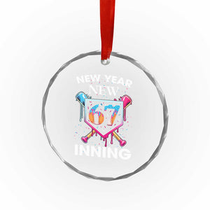 Funny Six Seven Meme Crystal Glass Ornament 67 Number Sports American Football Ice Cream Drip TS14 Print Your Wear