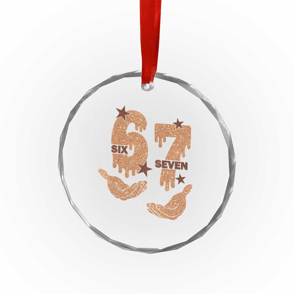 Funny Six Seven Meme Crystal Glass Ornament Melanin Black History Month Gift TS12 Print Your Wear