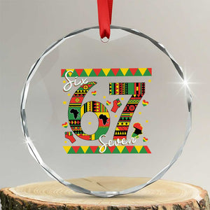 Funny Six Seven Meme Crystal Glass Ornament Pan African Culture Gift TS12 Transparent Glass 3'' Circle Print Your Wear
