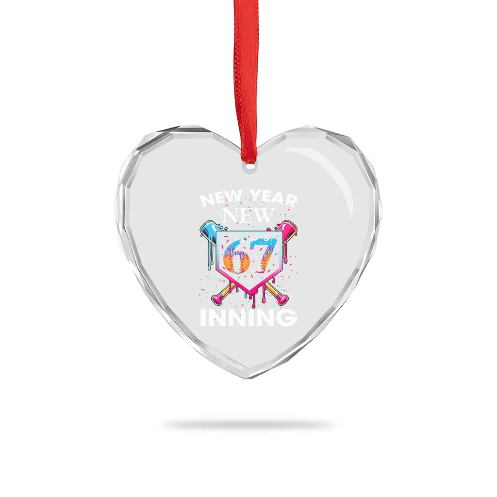 Funny Six Seven Meme Heart Crystal Glass Ornament 67 Number Sports American Football Ice Cream Drip TS14 Print Your Wear