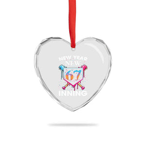 Funny Six Seven Meme Heart Crystal Glass Ornament 67 Number Sports American Football Ice Cream Drip TS14 Print Your Wear
