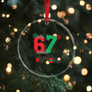 Funny Six Seven Meme Trendy TikTok Crystal Glass Ornament Christmas Gift TS12 Print Your Wear