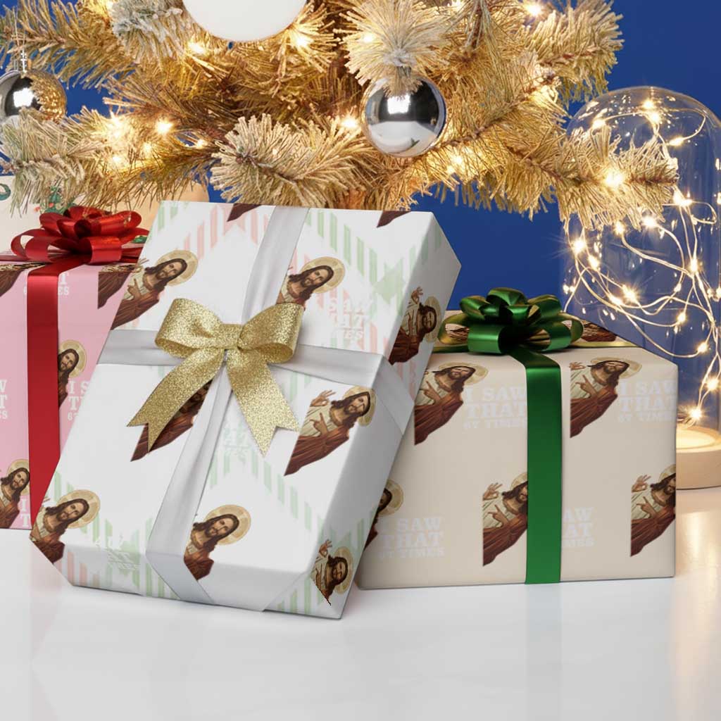 Funny Six Seven Meme Wrapping Paper Roll I Saw That 67 Times TS14 Print Your Wear