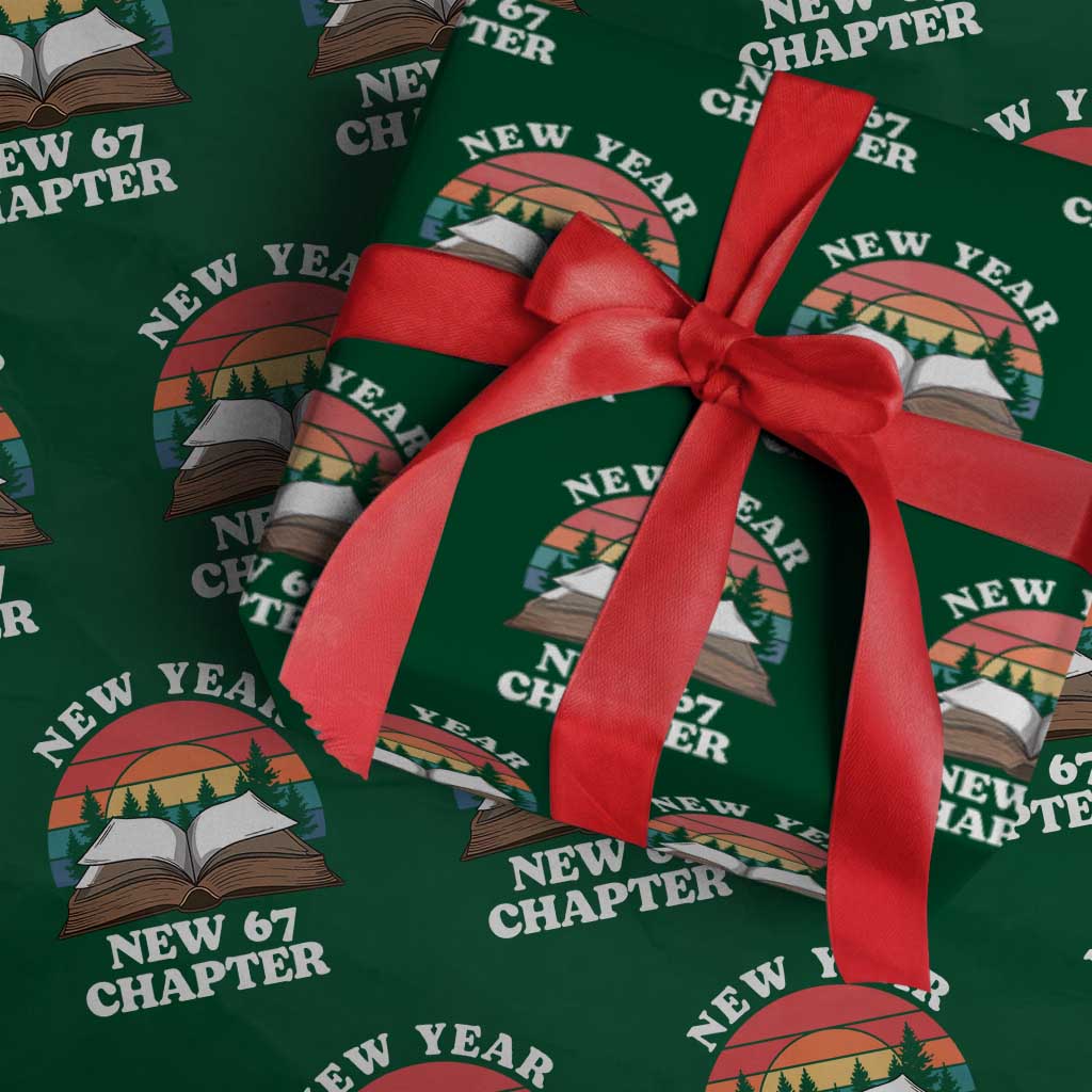 Funny Six Seven Meme Wrapping Paper Roll New Year New 67 Chapter TS14 Green Print Your Wear