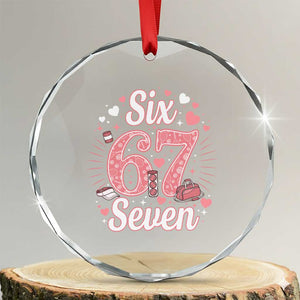 Funny Six Seven Tennis Meme Crystal Glass Ornament Gen Z Valentine TS12 Transparent Glass 3'' Circle Print Your Wear