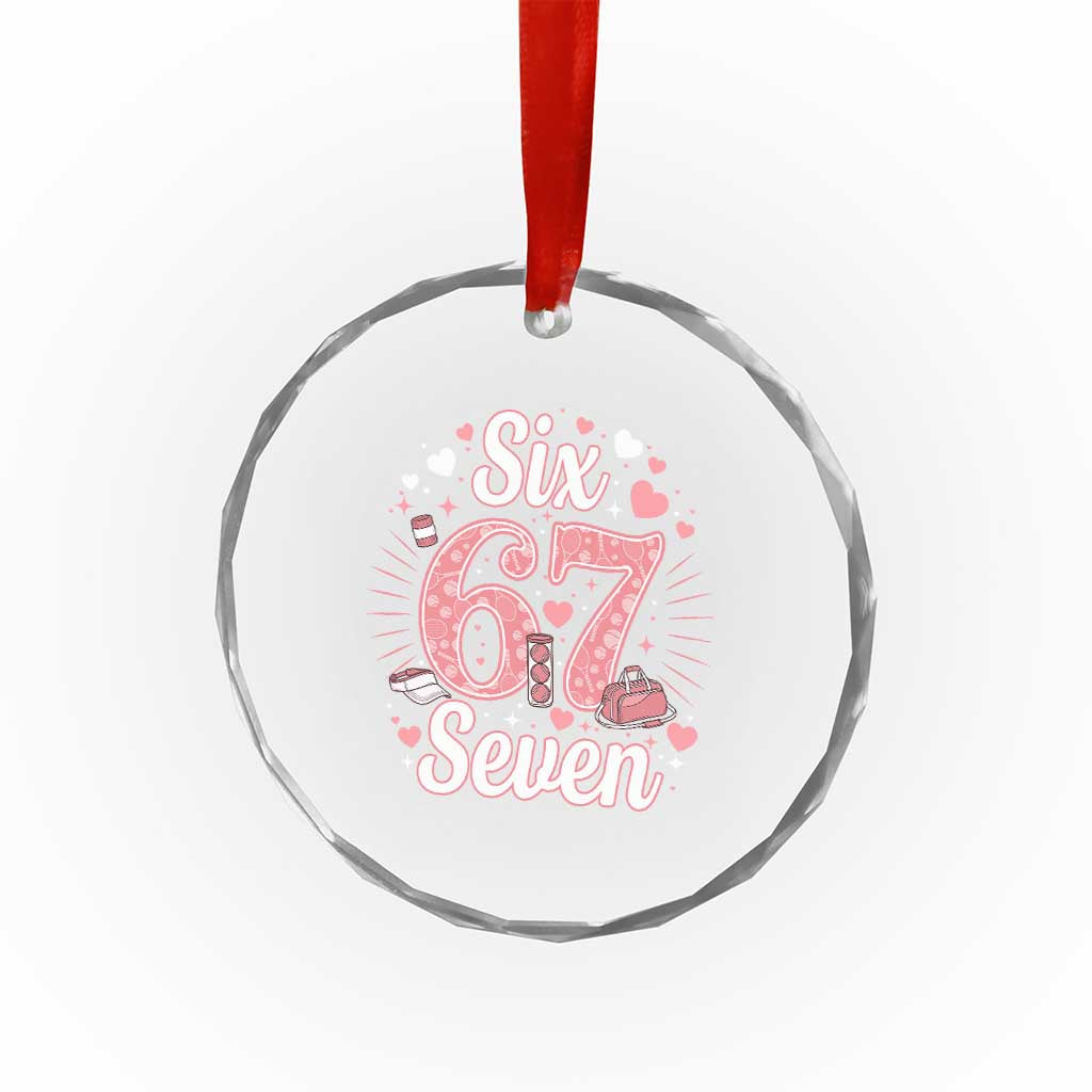Funny Six Seven Tennis Meme Crystal Glass Ornament Gen Z Valentine TS12 Print Your Wear