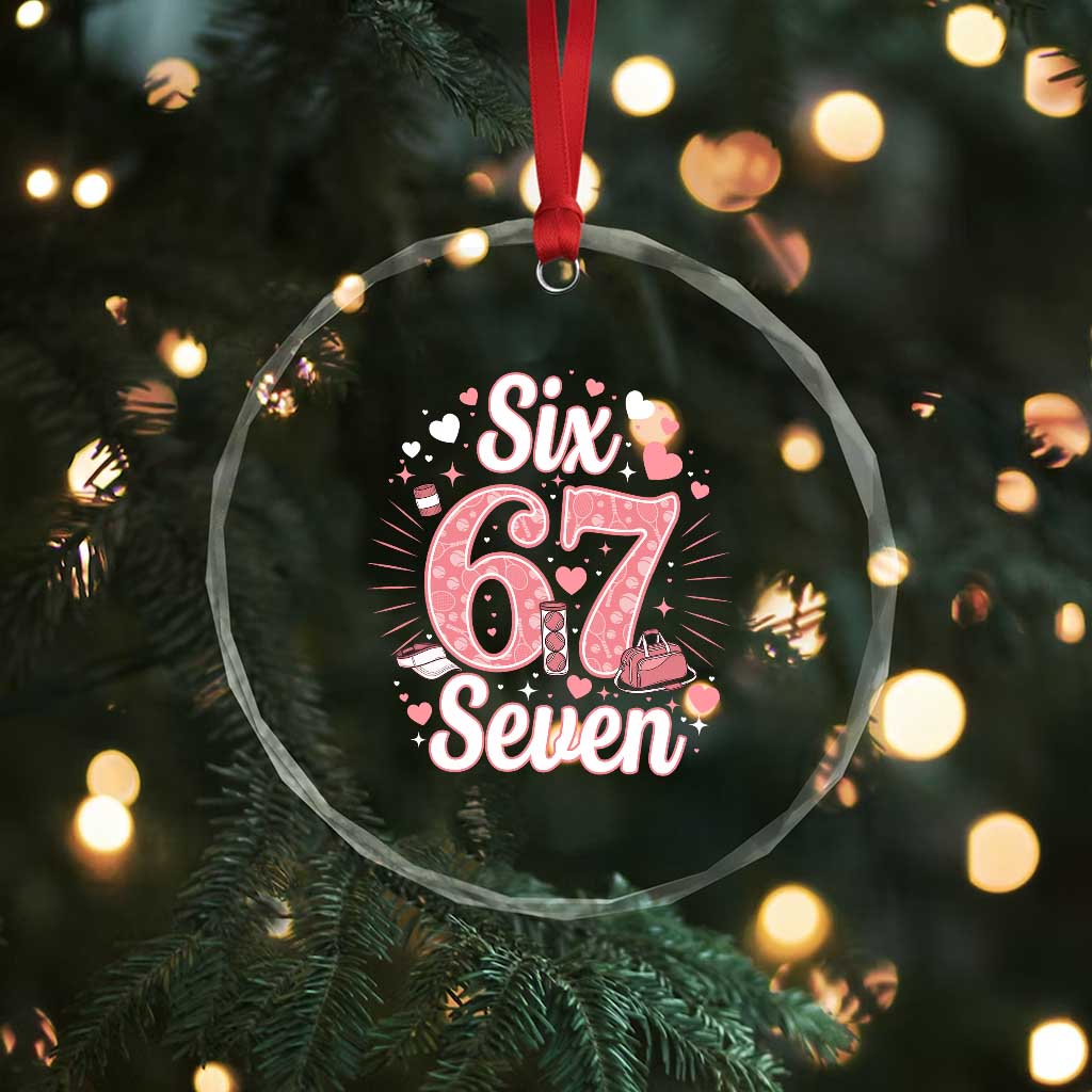 Funny Six Seven Tennis Meme Crystal Glass Ornament Gen Z Valentine TS12 Print Your Wear