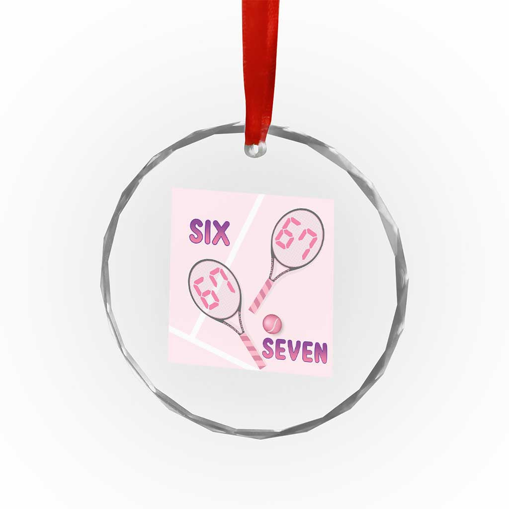 Funny Six Seven Tennis Meme Crystal Glass Ornament Valentine For Women TS12 Print Your Wear
