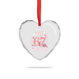 Funny Six Seven Tennis Meme Heart Crystal Glass Ornament Gen Z Valentine TS12 Print Your Wear