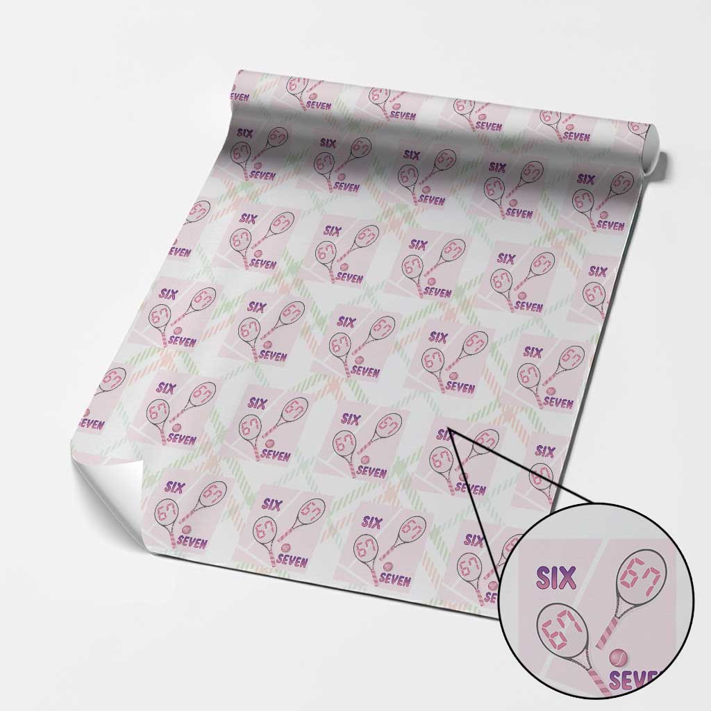 Funny Six Seven Tennis Meme Wrapping Paper Roll Valentine For Women TS12 Christmas Plaid Print Your Wear