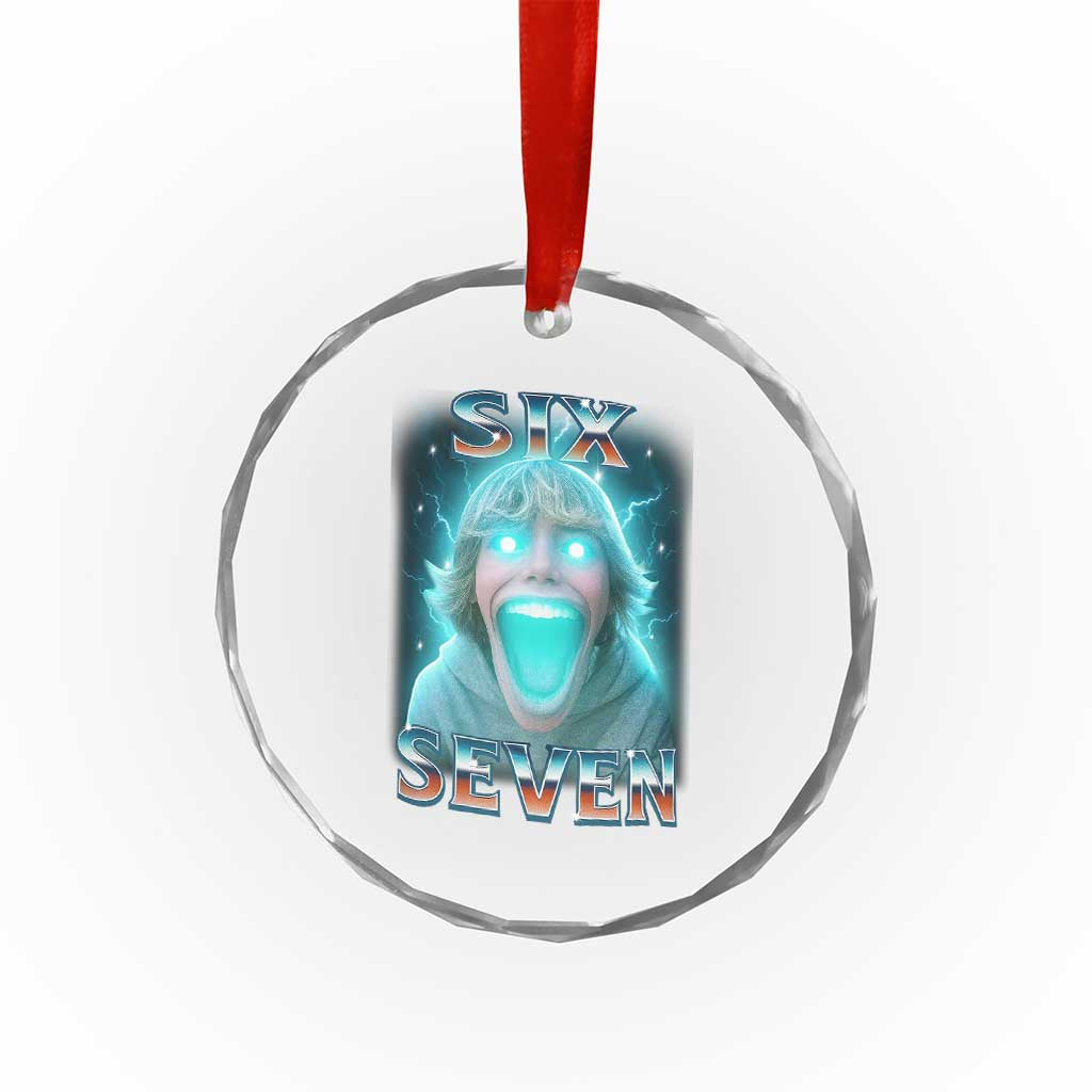 Funny Six Seven The Mason 67 Kid Gen Alpha Meme Crystal Glass Ornament TS11 Print Your Wear