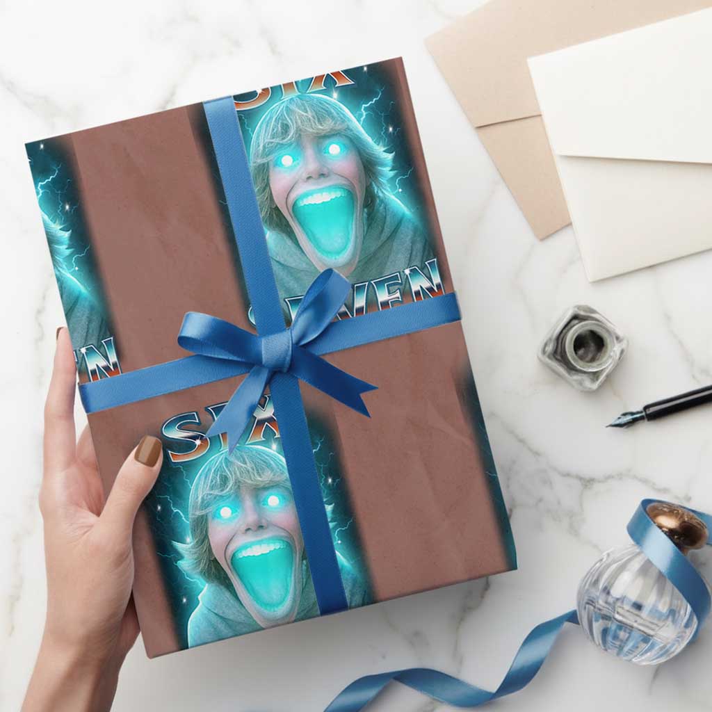 Funny Six Seven The Mason 67 Kid Gen Alpha Meme Wrapping Paper Roll TS11 Mocha Print Your Wear