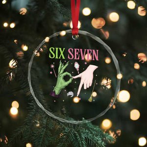 Funny Six Seven Witch Pink And Green Broomstick Magic Wand Crystal Glass Ornament TS11 Print Your Wear