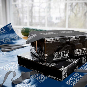 Funny Six Seven Wrapping Paper Roll Math Teacher Joke 67 Meme Gen Alpha Slang TS10 Black Print Your Wear