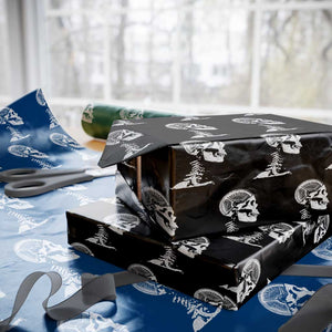 Funny Skeleton 45 lbs Plate Weight Lifting Gym Working Out Wrapping Paper Roll TS11 Black Print Your Wear