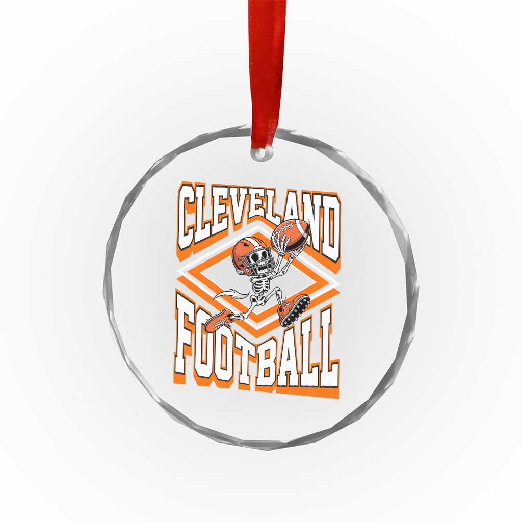Funny Skeleton Dark Football Crystal Glass Ornament CFBB Fan Gift TS12 Print Your Wear