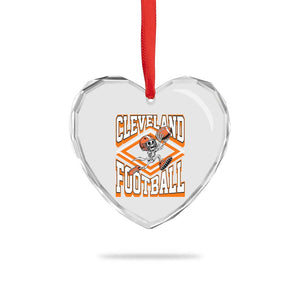 Funny Skeleton Dark Football Heart Crystal Glass Ornament CFBB Fan Gift TS12 Print Your Wear