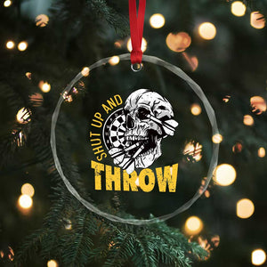 Funny Skeleton Darts Player Crystal Glass Ornament I Suck At Darts TS12 Print Your Wear
