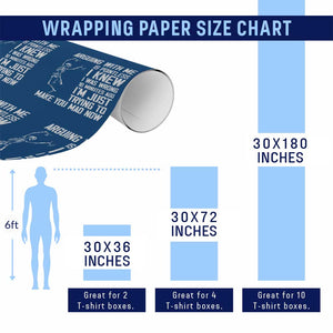 Funny Skeleton Sarcastic Wrapping Paper Roll Arguing With Me Is Pointless Smartmouths TS02 Print Your Wear