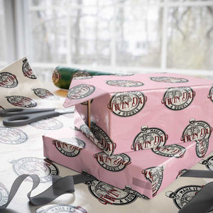 Funny Skeleton Twin Dad Make It A Double Wrapping Paper Roll Expecting Fathers Day Gift TS12 Light Pink Print Your Wear