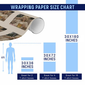 Funny Smoking And Drinking Doll Meme Wrapping Paper Roll Weekend Relaxation TS12 Print Your Wear