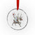 Funny Snowman Headless Horseman Crystal Glass Ornament Christmas Halloween Gift TS12 Transparent Glass 3'' Circle Print Your Wear