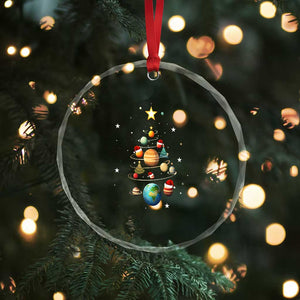 Funny Solar System Space Planets Xmas Tree Crystal Glass Ornament TS09 Print Your Wear