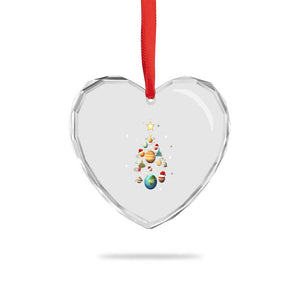 Funny Solar System Space Planets Xmas Tree Heart Crystal Glass Ornament TS09 Print Your Wear