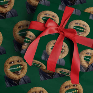 Funny Sonion Ring Cursed Meme Graphic Wrapping Paper Roll Surreal Deep Fried Onion Ring Joke