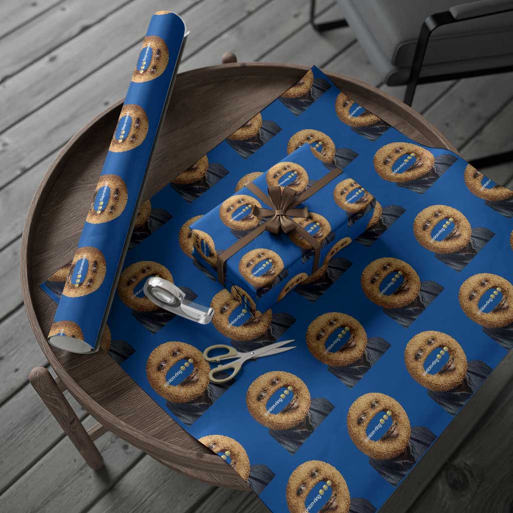 Funny Sonion Ring Cursed Meme Graphic Wrapping Paper Roll Surreal Deep Fried Onion Ring Joke