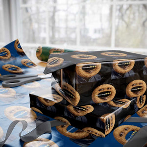 Funny Sonion Ring Cursed Meme Graphic Wrapping Paper Roll Surreal Deep Fried Onion Ring Joke